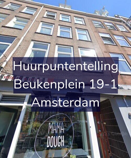 Foto gevel Huurpuntentelling voor Beukenplein 19-1, Amsterdam