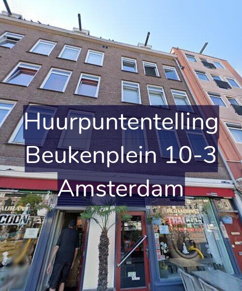 Foto gevel Huurpuntentelling voor Beukenplein 10-3, Amsterdam