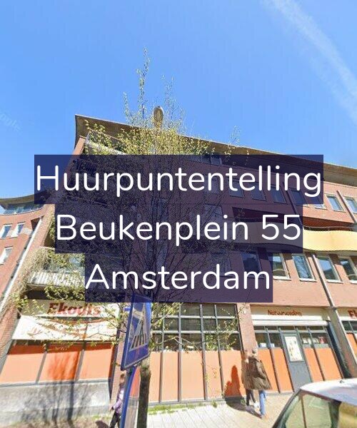 Foto gevel Huurpuntentelling voor Beukenplein 55, Amsterdam