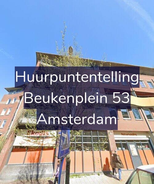 Foto gevel Huurpuntentelling voor Beukenplein 53, Amsterdam