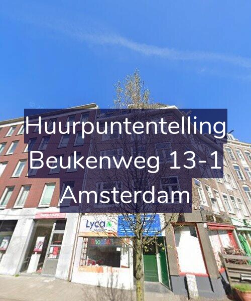Foto gevel Huurpuntentelling voor Beukenweg 13-1, Amsterdam