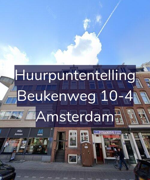 Foto gevel Huurpuntentelling voor Beukenweg 10-4, Amsterdam