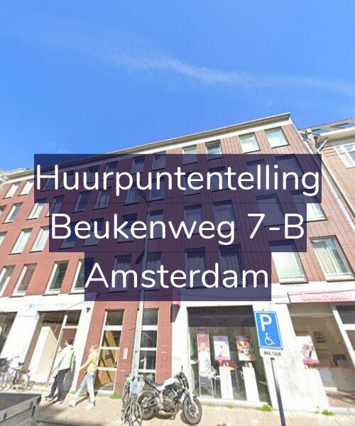 Foto gevel Huurpuntentelling voor Beukenweg 7-B, Amsterdam