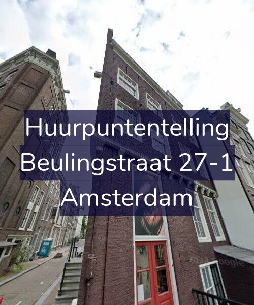 Foto gevel Huurpuntentelling voor Beulingstraat 27-1, Amsterdam