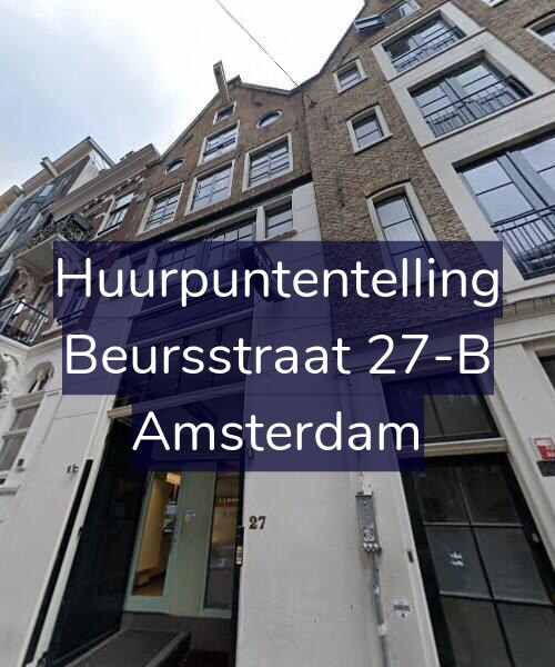 Foto gevel Huurpuntentelling voor Beursstraat 27-B, Amsterdam