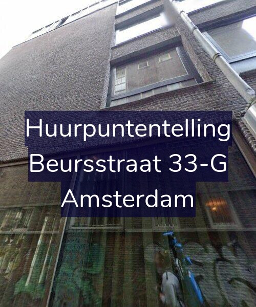 Foto gevel Huurpuntentelling voor Beursstraat 33-G, Amsterdam