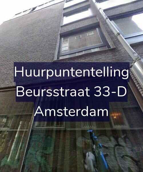 Foto gevel Huurpuntentelling voor Beursstraat 33-D, Amsterdam