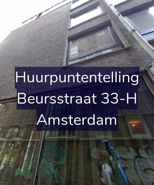 Foto gevel Huurpuntentelling voor Beursstraat 33-H, Amsterdam