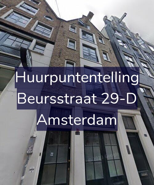 Foto gevel Huurpuntentelling voor Beursstraat 29-D, Amsterdam