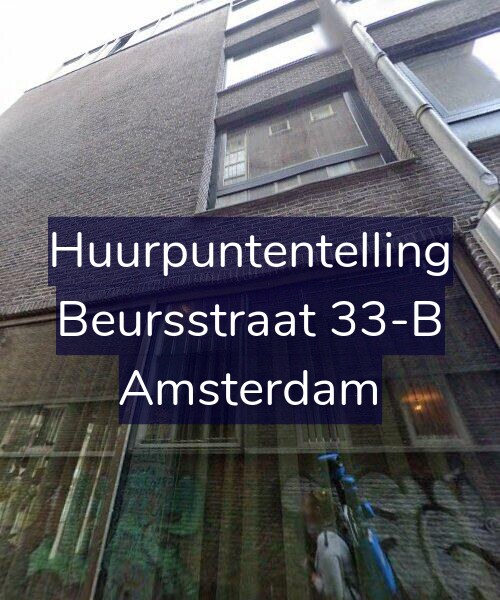Foto gevel Huurpuntentelling voor Beursstraat 33-B, Amsterdam