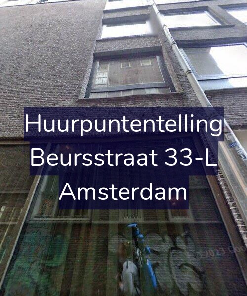Foto gevel Huurpuntentelling voor Beursstraat 33-L, Amsterdam