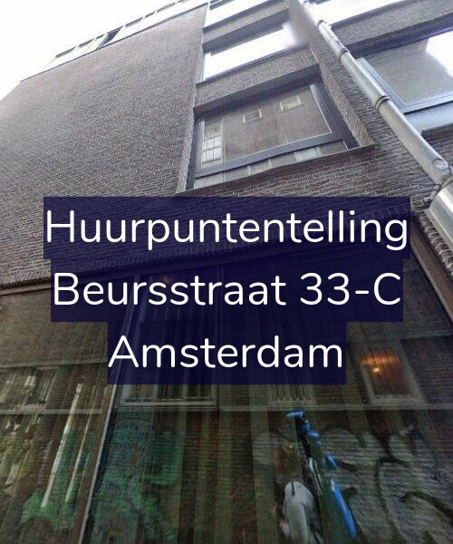 Foto gevel Huurpuntentelling voor Beursstraat 33-C, Amsterdam