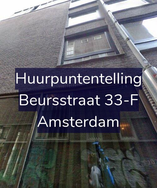 Foto gevel Huurpuntentelling voor Beursstraat 33-F, Amsterdam