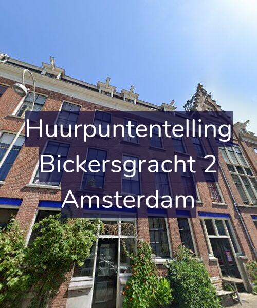 Foto gevel Huurpuntentelling voor Bickersgracht 2, Amsterdam