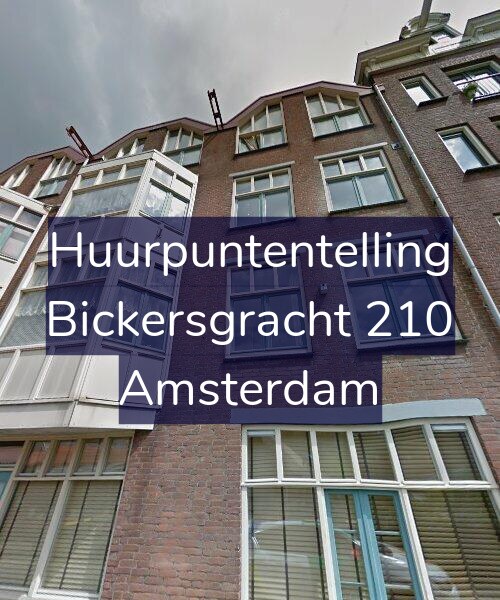 Foto gevel Huurpuntentelling voor Bickersgracht 210, Amsterdam