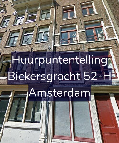 Foto gevel Huurpuntentelling voor Bickersgracht 52-H, Amsterdam