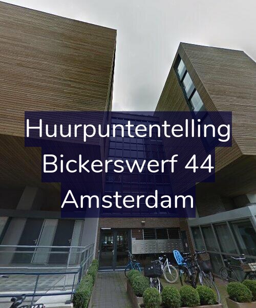 Foto gevel Huurpuntentelling voor Bickerswerf 44, Amsterdam