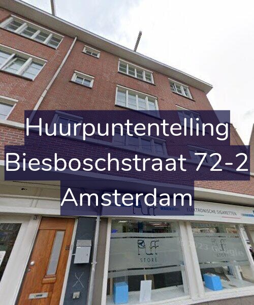 Foto gevel Huurpuntentelling voor Biesboschstraat 72-2, Amsterdam