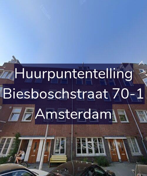 Foto gevel Huurpuntentelling voor Biesboschstraat 70-1, Amsterdam