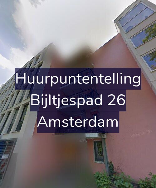 Foto gevel Huurpuntentelling voor Bijltjespad 26, Amsterdam