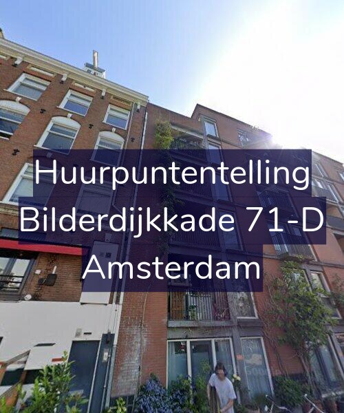 Foto gevel Huurpuntentelling voor Bilderdijkkade 71-D, Amsterdam