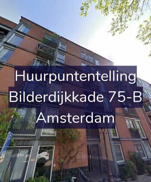 Foto gevel Huurpuntentelling voor Bilderdijkkade 75-B, Amsterdam