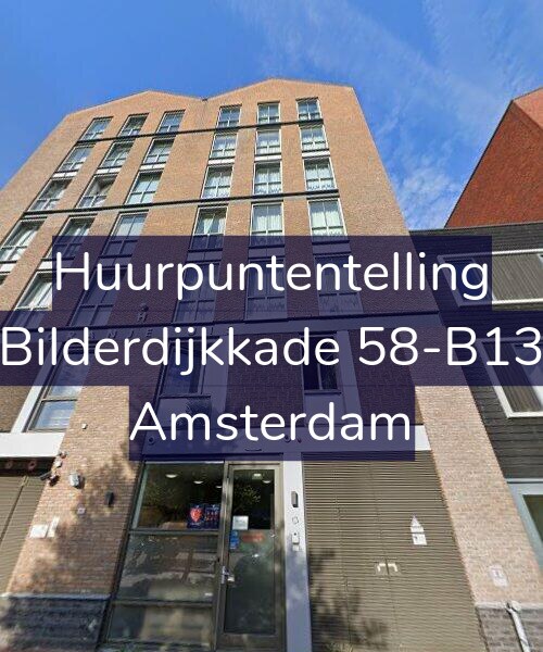 Foto gevel Huurpuntentelling voor Bilderdijkkade 58-B13, Amsterdam