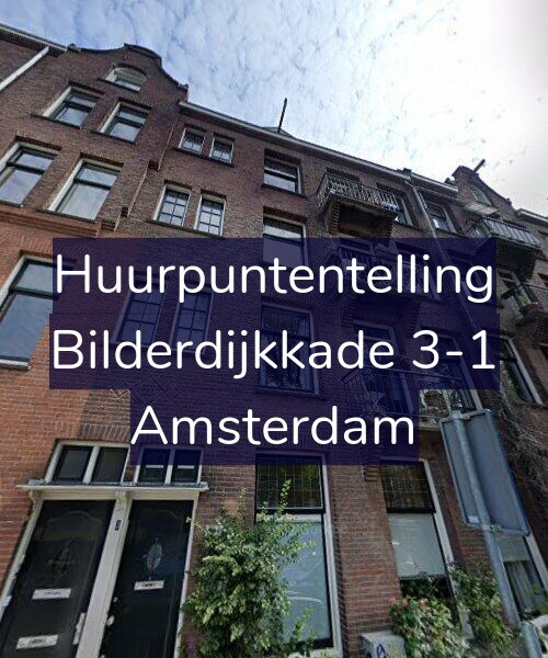 Foto gevel Huurpuntentelling voor Bilderdijkkade 3-1, Amsterdam