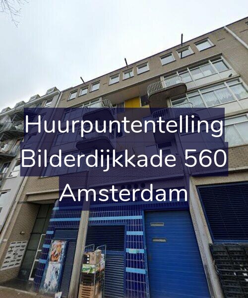 Foto gevel Huurpuntentelling voor Bilderdijkkade 560, Amsterdam