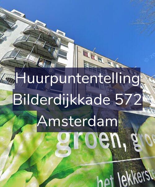 Foto gevel Huurpuntentelling voor Bilderdijkkade 572, Amsterdam