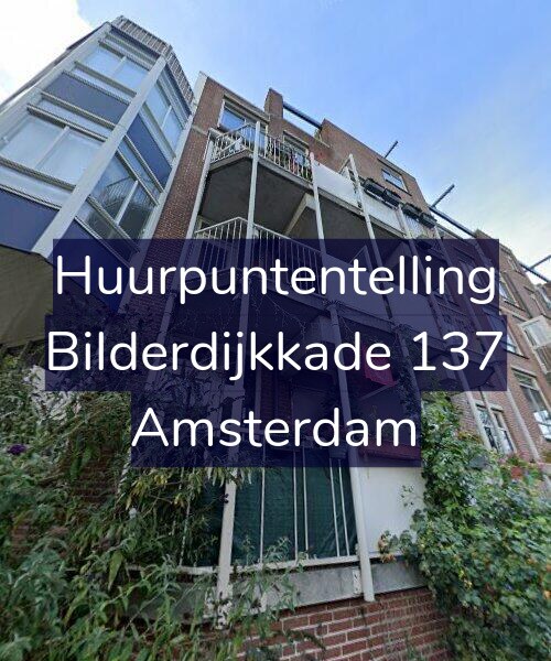 Foto gevel Huurpuntentelling voor Bilderdijkkade 137, Amsterdam