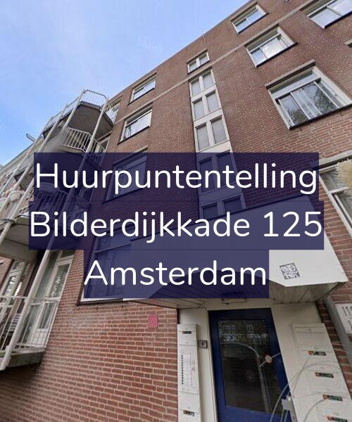 Foto gevel Huurpuntentelling voor Bilderdijkkade 125, Amsterdam