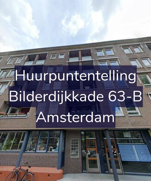 Foto gevel Huurpuntentelling voor Bilderdijkkade 63-B, Amsterdam