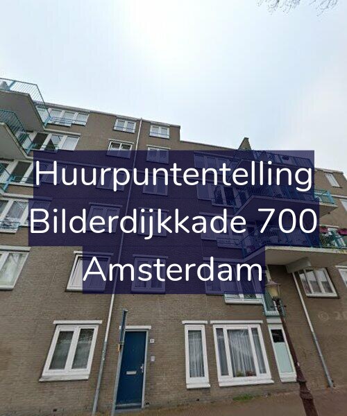 Foto gevel Huurpuntentelling voor Bilderdijkkade 700, Amsterdam
