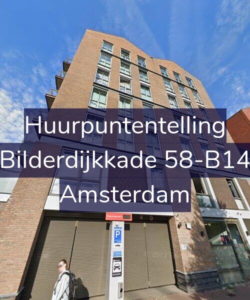 Foto gevel Huurpuntentelling voor Bilderdijkkade 58-B14, Amsterdam