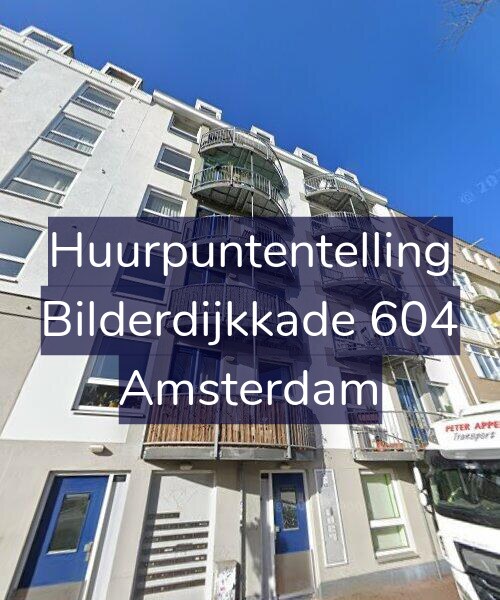 Foto gevel Huurpuntentelling voor Bilderdijkkade 604, Amsterdam
