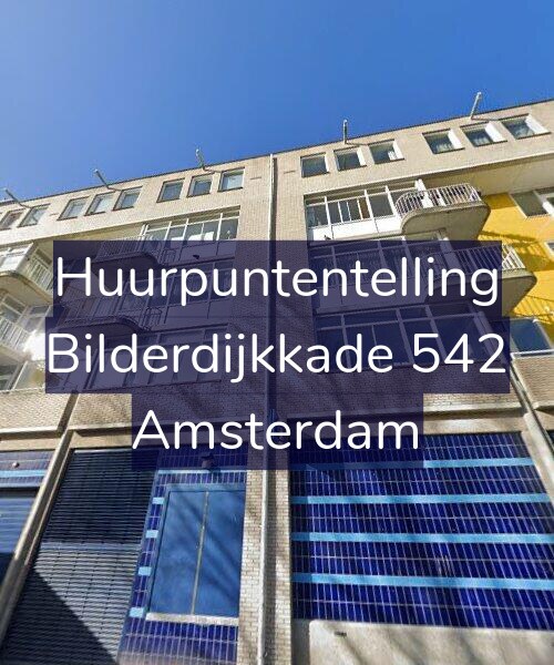 Foto gevel Huurpuntentelling voor Bilderdijkkade 542, Amsterdam