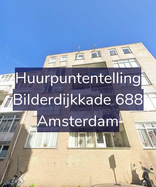 Foto gevel Huurpuntentelling voor Bilderdijkkade 688, Amsterdam