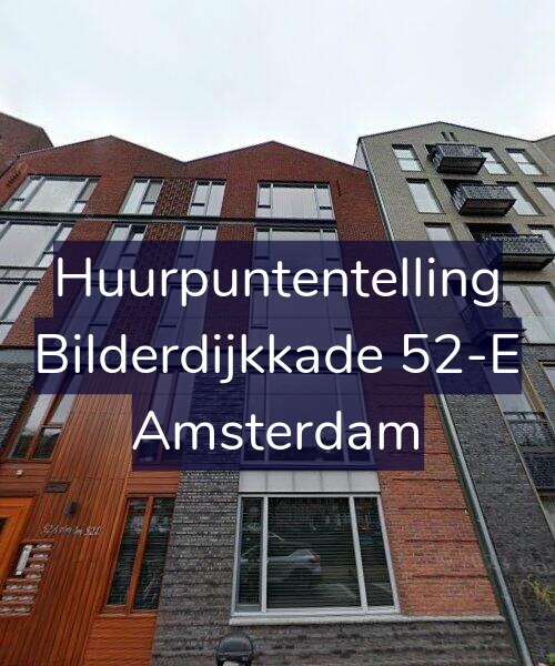 Foto gevel Huurpuntentelling voor Bilderdijkkade 52-E, Amsterdam