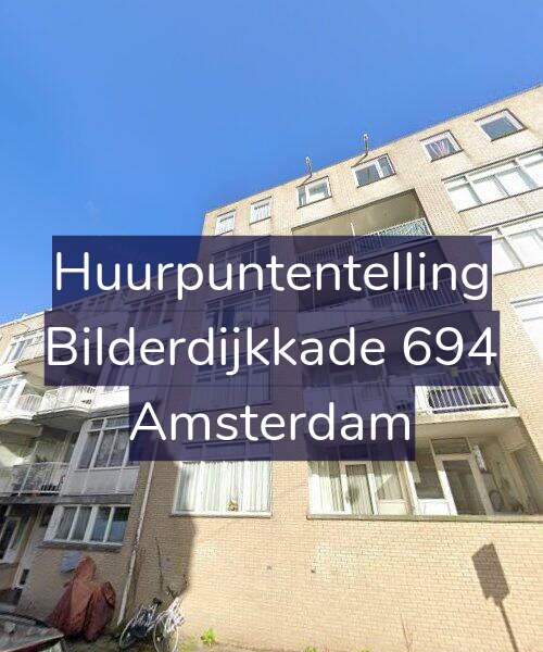 Foto gevel Huurpuntentelling voor Bilderdijkkade 694, Amsterdam