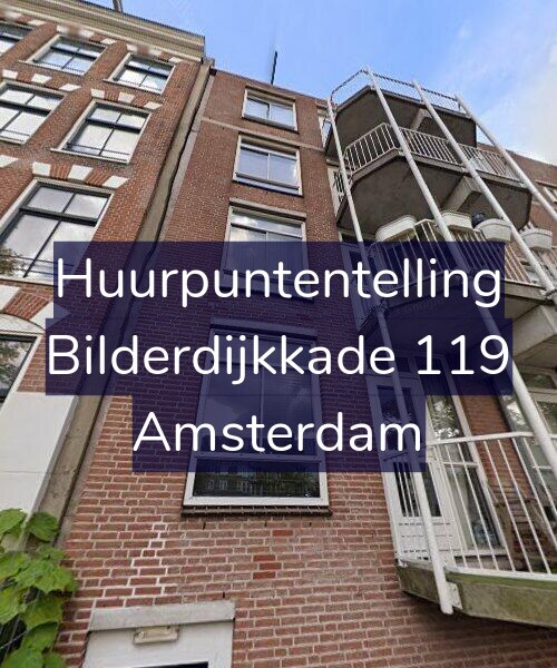 Foto gevel Huurpuntentelling voor Bilderdijkkade 119, Amsterdam