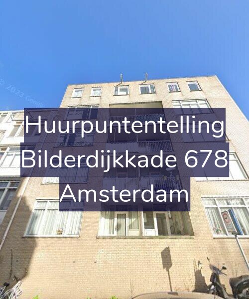 Foto gevel Huurpuntentelling voor Bilderdijkkade 678, Amsterdam