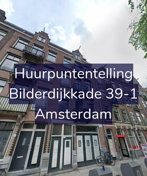 Foto gevel Huurpuntentelling voor Bilderdijkkade 39-1, Amsterdam