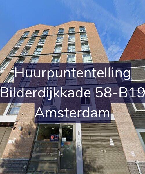 Foto gevel Huurpuntentelling voor Bilderdijkkade 58-B19, Amsterdam