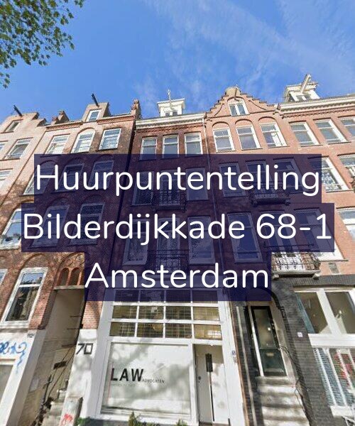 Foto gevel Huurpuntentelling voor Bilderdijkkade 68-1, Amsterdam