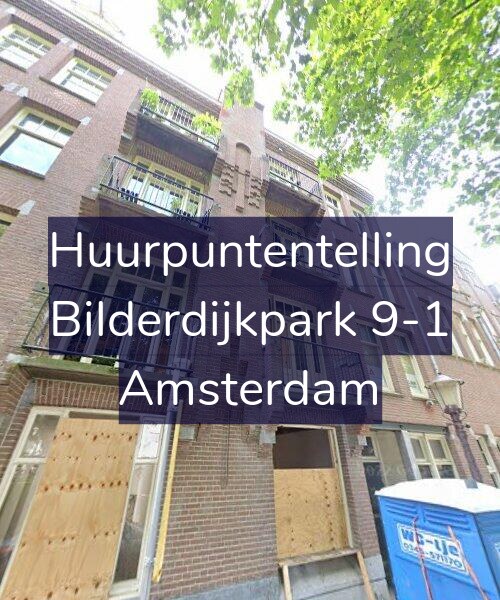 Foto gevel Huurpuntentelling voor Bilderdijkpark 9-1, Amsterdam