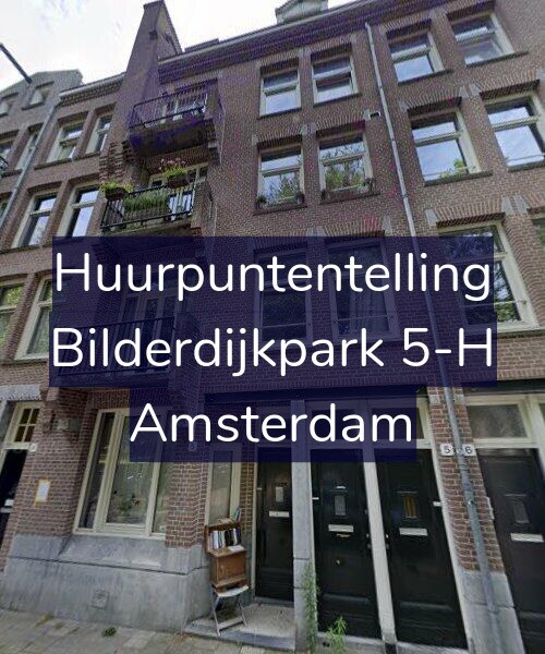 Foto gevel Huurpuntentelling voor Bilderdijkpark 5-H, Amsterdam