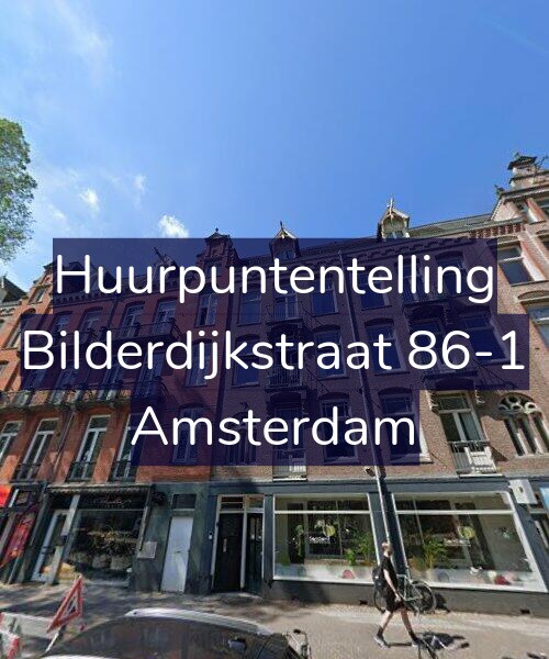 Foto gevel Huurpuntentelling voor Bilderdijkstraat 86-1, Amsterdam