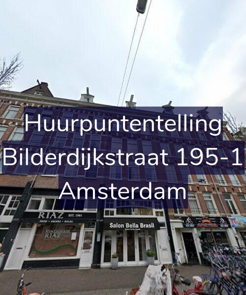 Foto gevel Huurpuntentelling voor Bilderdijkstraat 195-1, Amsterdam