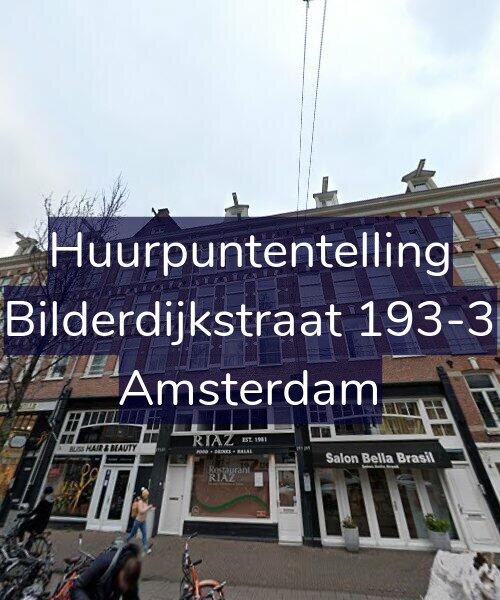 Foto gevel Huurpuntentelling voor Bilderdijkstraat 193-3, Amsterdam